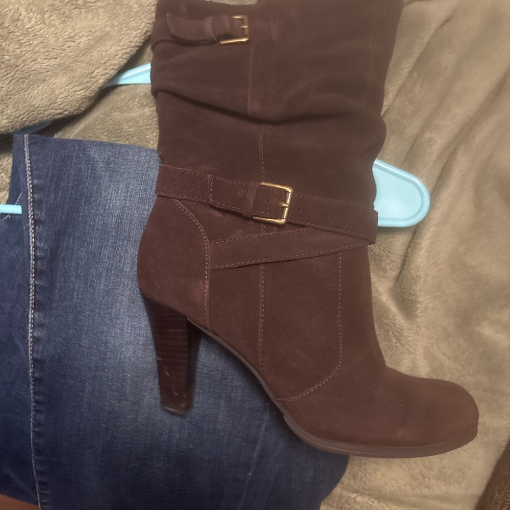 Kelly & Katie Chocolate Heeled Boots